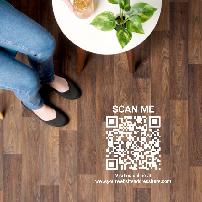 Scan Me Online QR Code Business Floor Decal Sticke (Floor)