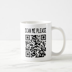 Scan Me Please QR Code – Smile, It's Free Coffee Mug