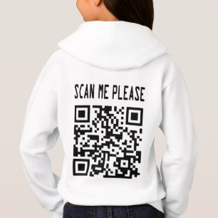 Scan Me Please QR Code – Smile, It's Free Hoodie
