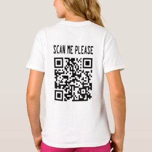 Scan Me Please QR Code – Smile, It's Free T-Shirt