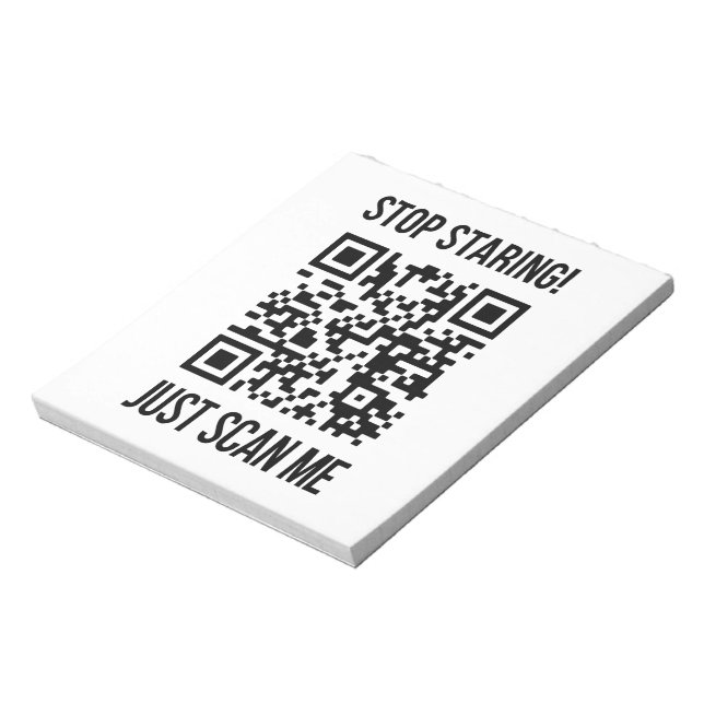 Scan Me QR Code: Choose Kindness Every Day Notepad (Rotated)
