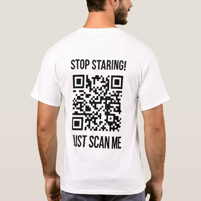 Scan Me QR Code: Choose Kindness Every Day T-Shirt (Back)