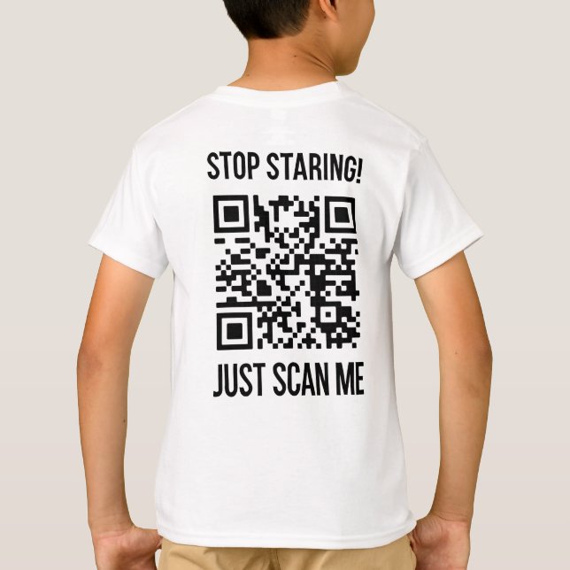 Scan Me QR Code: Choose Kindness Every Day T-Shirt (Back)