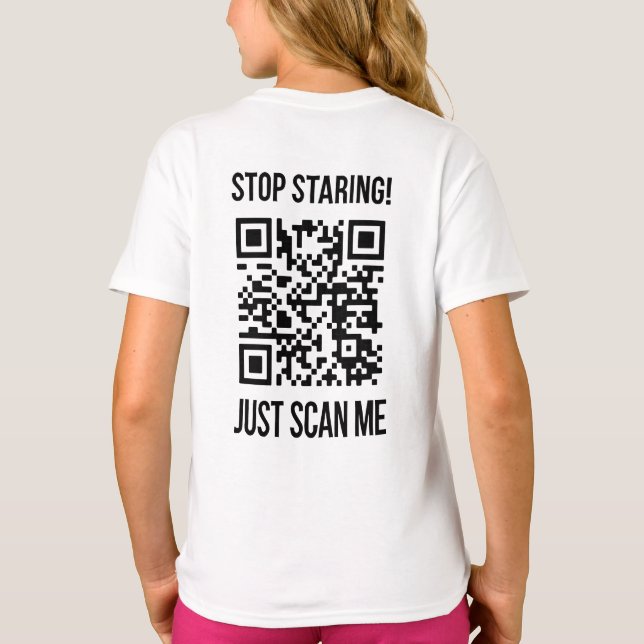 Scan Me QR Code: Choose Kindness Every Day T-Shirt (Back)