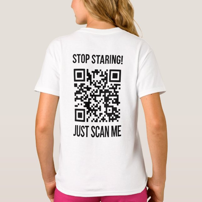 Scan Me QR Code: Create Your Future T-Shirt (Back)