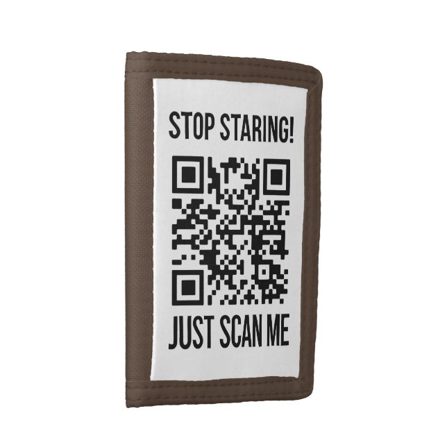Scan Me QR Code: Create Your Future Trifold Wallet (Side)