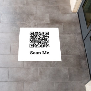Scan Me - QR Code on a Floor Decal