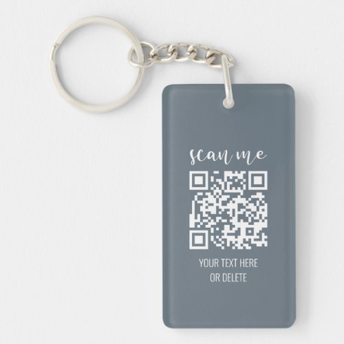 Scan Me QR Code Your Logo Business Cards Keychain