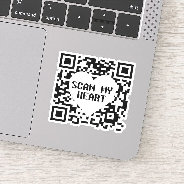 Scan my Heart Sticker (Detail)