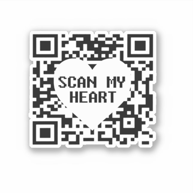 Scan my Heart Sticker (Front)