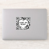 Rick Roll QR Code Rickrolled Square Sticker, Zazzle