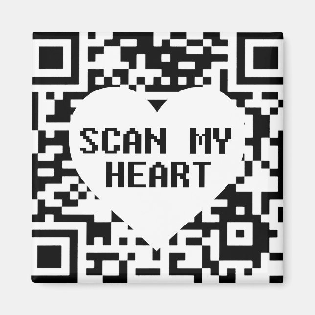 Scan my Heart    T-Shirt Magnet (Front)