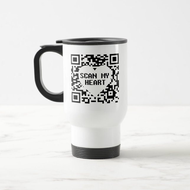 Scan my Heart     Travel Mug (Left)