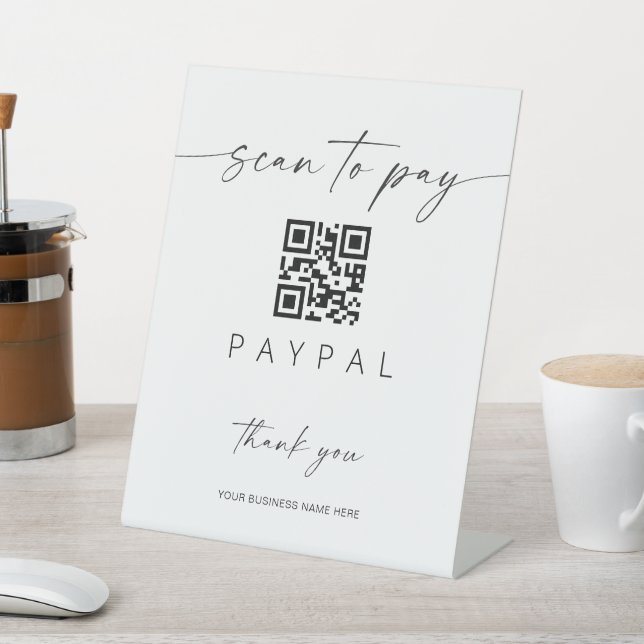 Scan Payment QR Code Sign Mobile Checkout Business (In SItu)