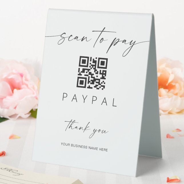 Scan Payment QR Code Sign Mobile Checkout Business (In SItu (Wedding))