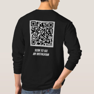 Scan QR Code Instagram, Twitter, Facebook T-Shirt