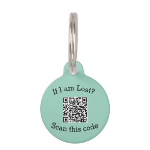 Scan QR code lost found me code pet  ID Tag
