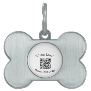 Scan QR code lost found me code pet  ID Tag