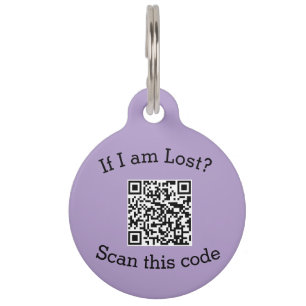 Scan QR code lost found me code pet  ID Tag