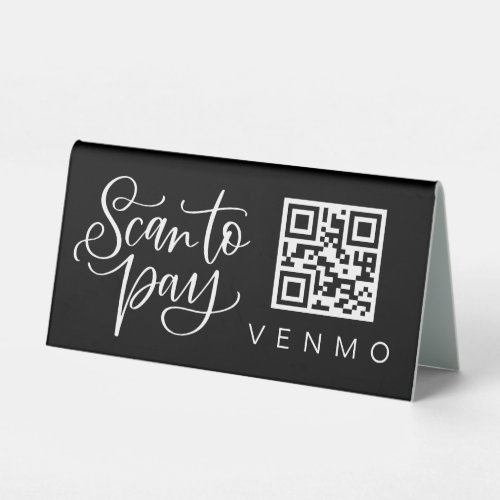 Scan QR Code Mobile Cashless Business Payment Sign