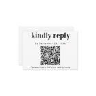Scan QR code RSVP Bold Wedding Insert