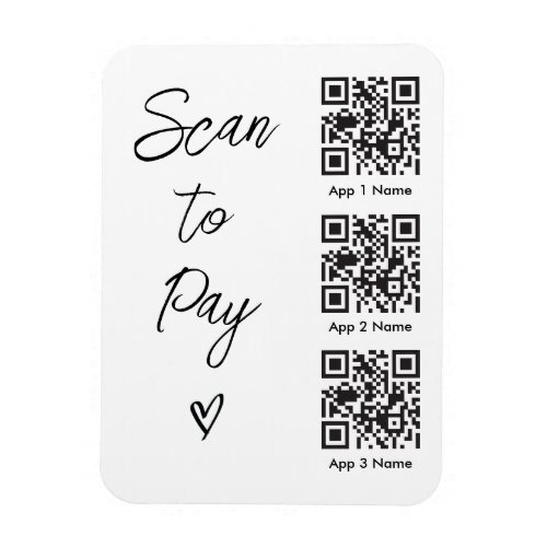 Scan QR Code to Pay For Business Digital Payment Magnet