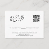 SCAN QR code wedding website Reserved seats