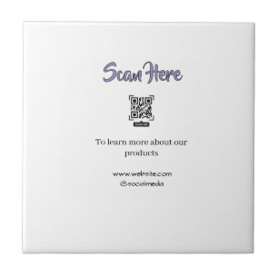 scan QR products services details website business Ceramic Tile