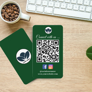 Scan to Connect Business Card Instagram Facebook