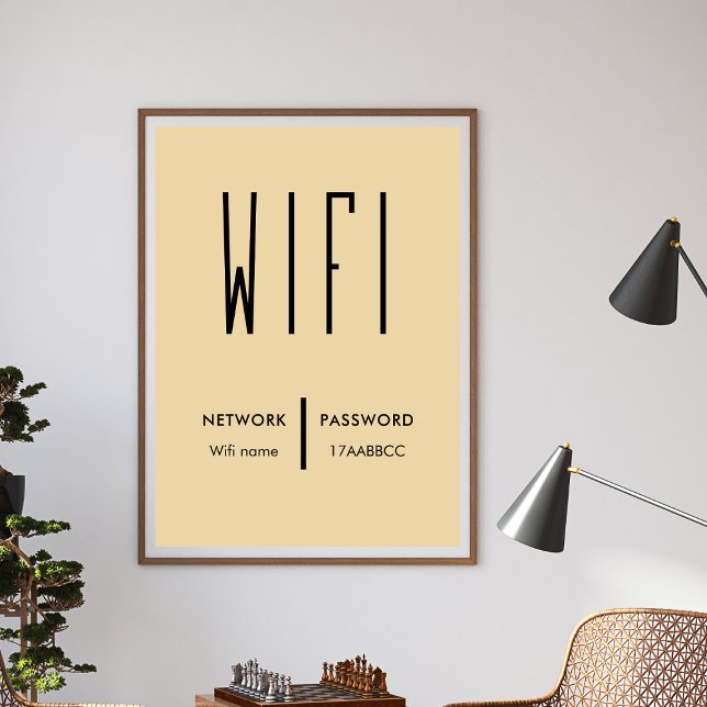 Scan to Connect Wifi Network QR Code Wifi Password Poster (Creator Uploaded)
