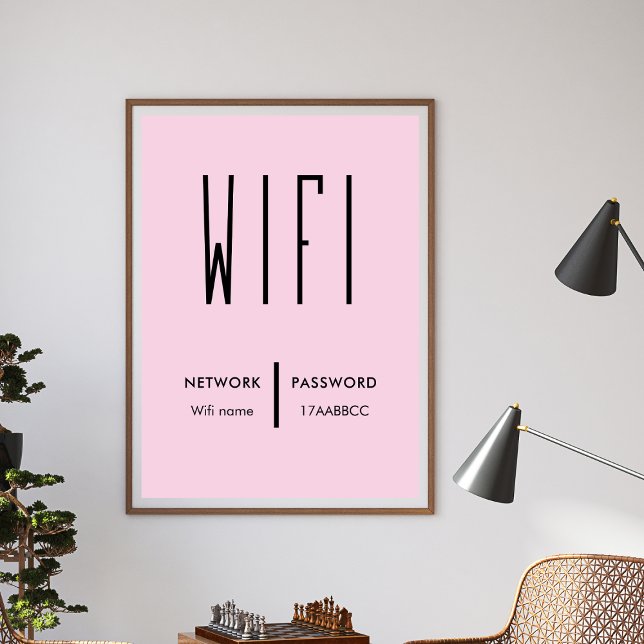 Scan to Connect Wifi Network QR Code Wifi Password Poster (Creator Uploaded)