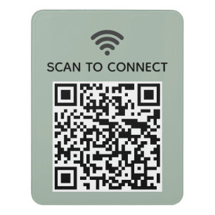 Scan to connect Wifi qr code real estate sign