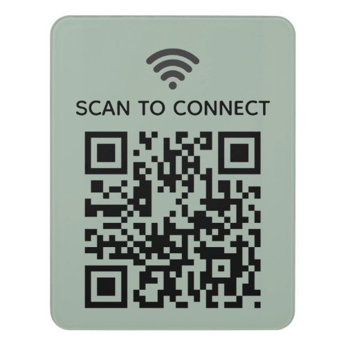 Scan to connect Wifi qr code real estate sign