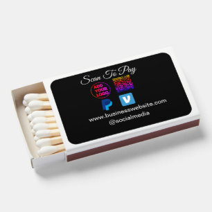 scan to pay add logo q r code paypal venmo details matchboxes