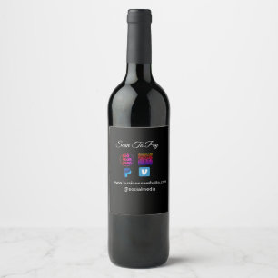 scan to pay add logo q r code paypal venmo details wine label