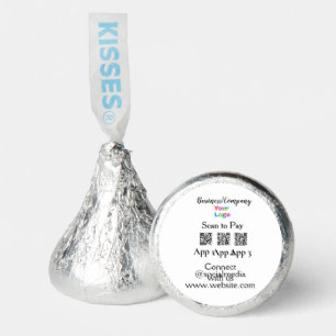 Scan to pay business logo Q R code social media Hershey®'s Kisses®