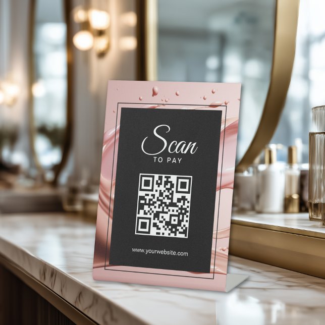 Scan To Pay Business QR Code  Pedestal Sign (Scan To Pay Business QR Code Pedestal Sign)