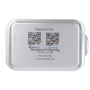 Scan to pay q r code paypal venmo add your website cake pan
