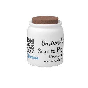 Scan to pay q r code paypal venmo add your website candy jar