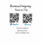 Scan to pay q r code paypal venmo add your website cutout<br><div class="desc">Designed</div>