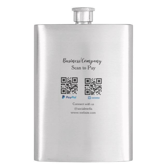 Scan to pay q r code paypal venmo add your website flask (Front)
