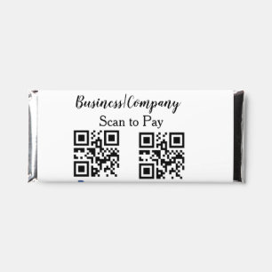 Scan to pay q r code paypal venmo add your website hershey bar favors