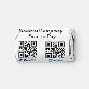 Scan to pay q r code paypal venmo add your website hershey's miniatures