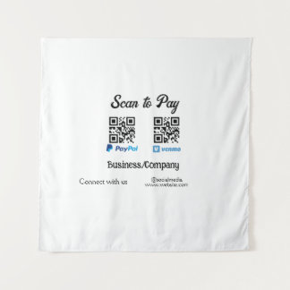 Scan to pay q r code paypal venmo add your website tapestry