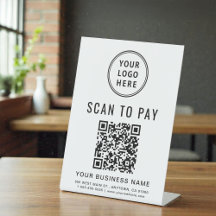 Scan to Pay QR Code and Logo Business