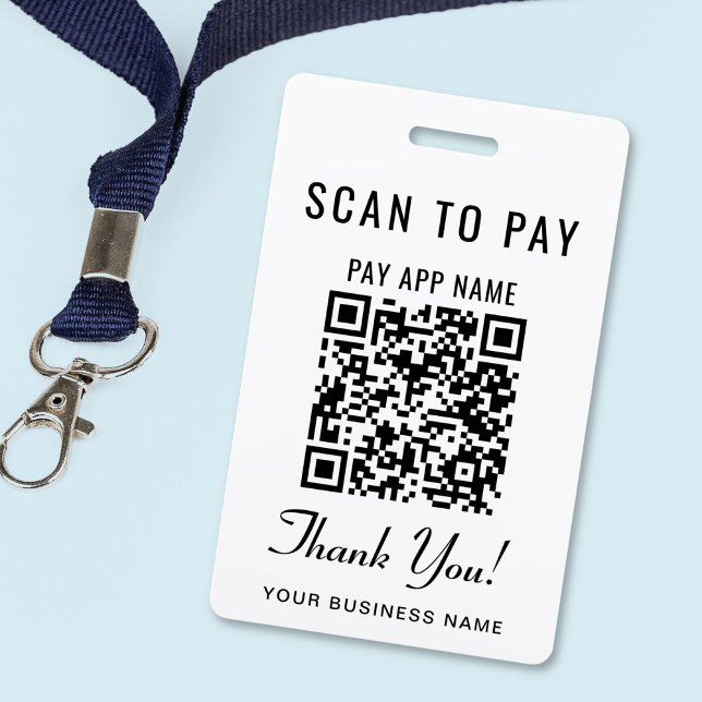 Scan to Pay QR Code Badge (Scan to Pay 3 Payment QR Codes Social Media Badge)