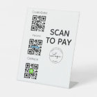Scan to pay QR Code Contactless Sign