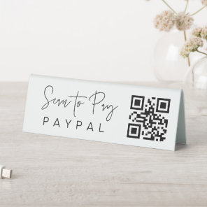 Scan To Pay QR Code Mobile Checkout Business Sign