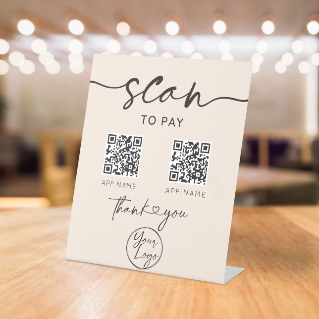 Scan To Pay QR Code Pedestal Sign (Creator Uploaded)