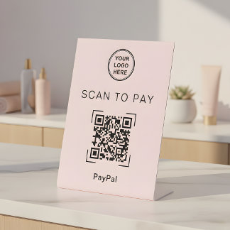 Scan to Pay QR Code Sign For Spa Beauty Salon